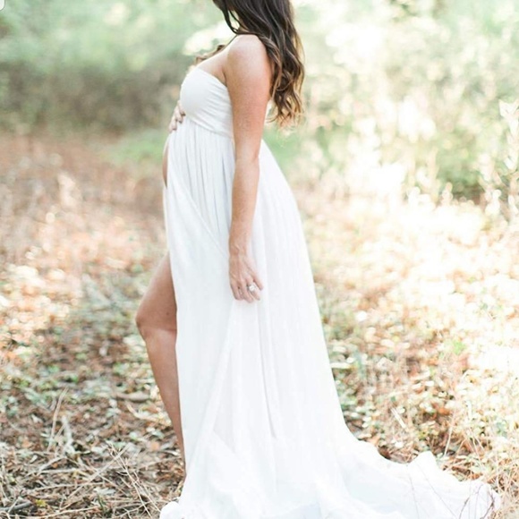 Dresses White Maternity Photoshoot Dress Poshmark